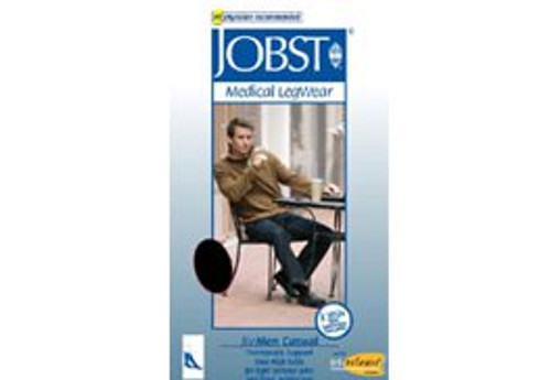 Compression Socks JOBST for Men Casual Knee High Medium Black Closed Toe 113117 Pair/1