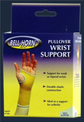 Wrist Support Bell-Horn Pullover Elastic Left or Right Hand Beige Medium 180M Each/1
