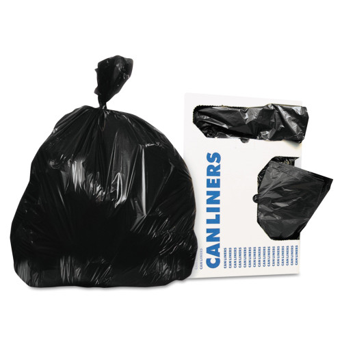 Trash Bag Heritage 16 gal. Black LLDPE 0.35 Mil. 24 X 32 Inch Star Seal Bottom Flat Pack HERD4832RK Case/1000