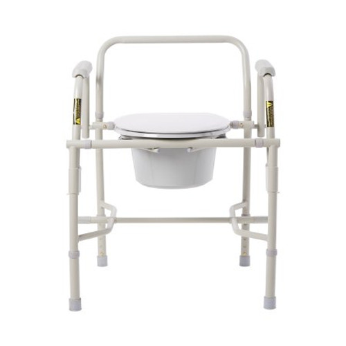 Knocked Down Commode Chair drive Drop Arm Steel Frame Back Bar 13-3/4 Inch Seat Width 11125KD-1 Each/1