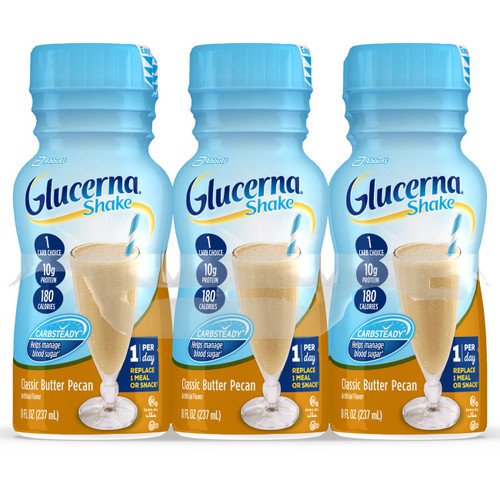 Oral Supplement Glucerna Shake Butter Pecan Flavor Ready to Use 8 oz. Bottle 57810 Each/1