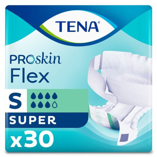 Unisex Adult Incontinence Belted Undergarment TENA ProSkin Flex Super Size 8 / Small Disposable Heavy Absorbency 67804