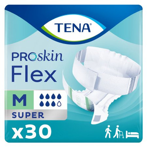 Unisex Adult Incontinence Belted Undergarment TENA ProSkin Flex Super Size 12 / Medium Disposable Heavy Absorbency 67805