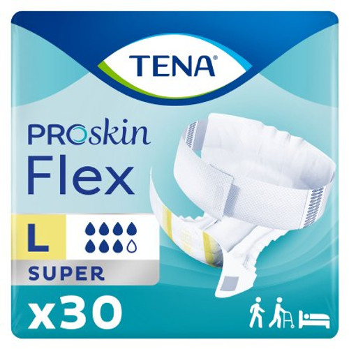 Unisex Adult Incontinence Belted Undergarment TENA ProSkin Flex Super Size 16 / Large Disposable Heavy Absorbency 67806