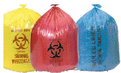 Infectious Linen Bag Colonial Bag 45 gal. Yellow Bag LLDPE 37 X 50 Inch HXY50 Case/10