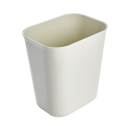 Fire-Resistant Trash Can Rubbermaid 14 Quart Rectangular Beige Thermoset Polyester Open Top FG254100BEIG Each/1