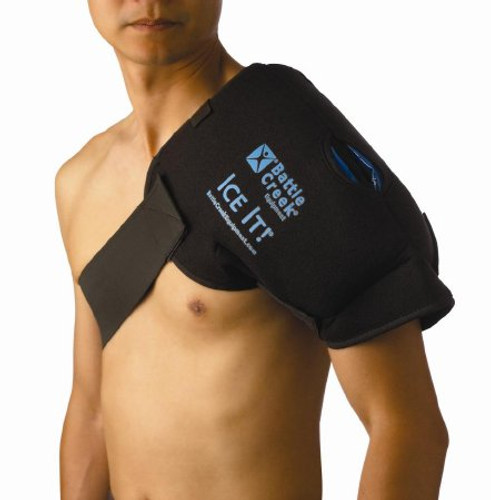 Cold Pack with Wrap Ice It MaxCOMFORT System Shoulder 13 X 16 Inch Fabric / Foam / Vinyl / Gel Reusable 516 Each/1