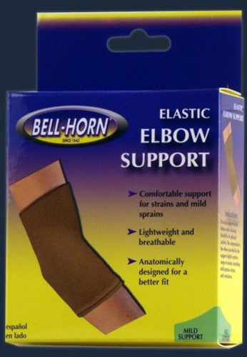 Elbow Support Bell-Horn Small Pull-On Sleeve Left or Right Arm 8 to 9 Inch Elbow Circumference Beige 195S Each/1