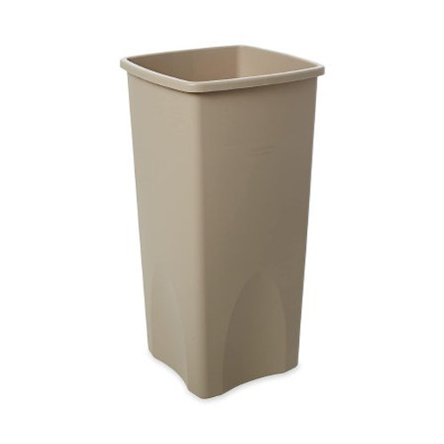 Trash Can Rubbermaid Untouchable 23 gal. Square Beige LLDPE Open Top FG356988BEIG Each/1