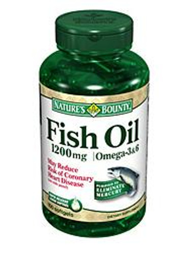 Omega 3 Supplement Nature s Bounty Fish Oil 1200 mg Strength Softgel 100 per Bottle 07431213329 Bottle/1