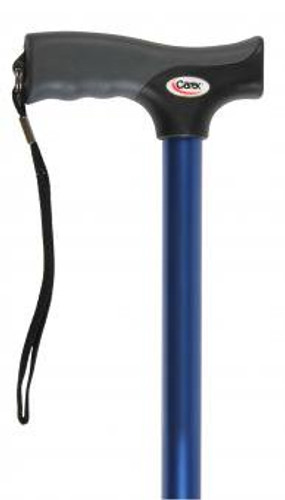 T-Handle Cane Soft Grip Aluminum 31 to 40 Inch Height Metallic Blue FGA52100 0000 Case/2