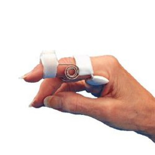 Finger Extension Splint LMB Size A Distal Strap Left or Right Hand Silver / White 708000 Each/1