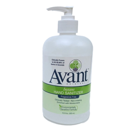 Hand Sanitizer Avant 16.9 oz. Ethyl Alcohol Gel Pump Bottle 12089-16-FF