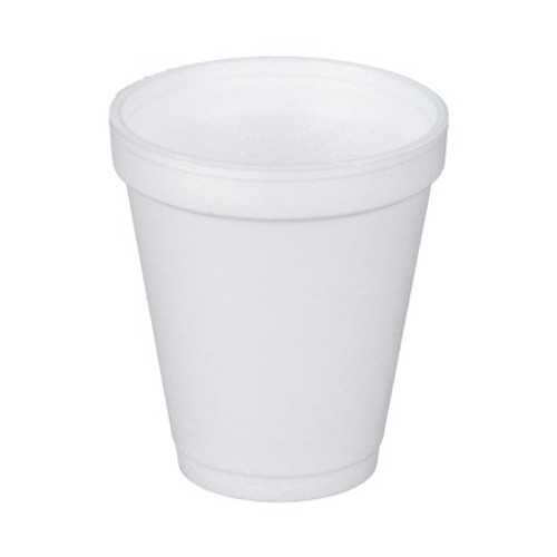 Drinking Cup Dart 6 oz. White Styrofoam Disposable 6J6