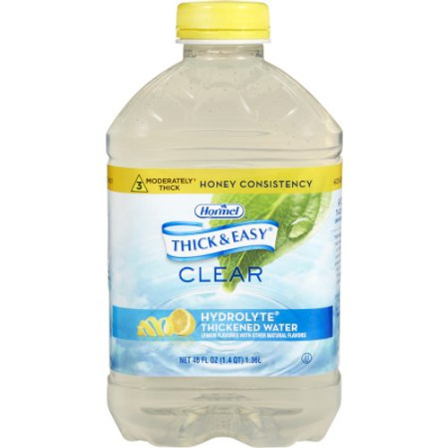 Thickened Water Thick Easy Hydrolyte 46 oz. Bottle Lemon Flavor Ready to Use Honey Consistency 27076