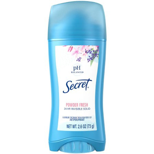Antiperspirant / Deodorant Secret Solid 2.6 oz. Fresh Scent 03700012343 Each/1