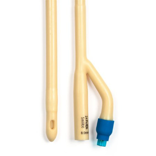 Foley Catheter 2-Way Standard Tip 5 cc Balloon 24 Fr. Silicone Coated Latex 4944