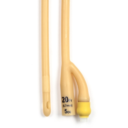Foley Catheter 2-Way Standard Tip 5 cc Balloon 20 Fr. Silicone Coated Latex 4940
