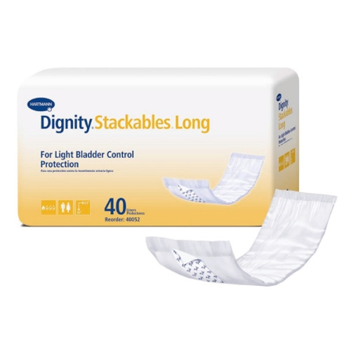 Incontinence Liner Dignity Stackables Long 3-1/2 X 15 Inch Light Absorbency Polymer Core One Size Fits Most Adult Unisex Disposable 40052