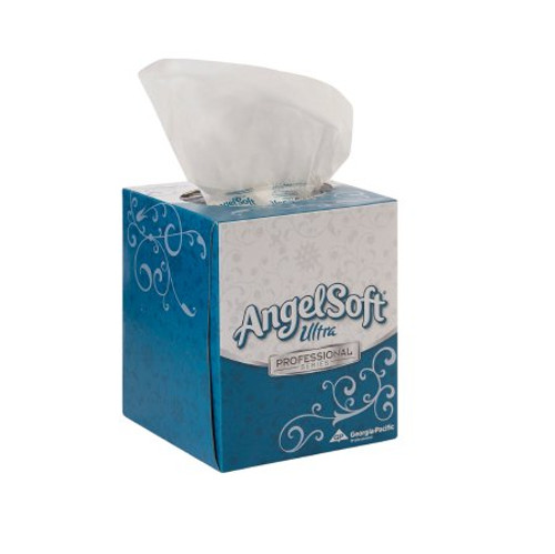 Angel Soft Ultra Professional Series Facial Tissue White 7-3/5 X 8-1/2 Inch 96 Count 46560