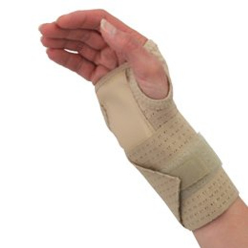 Cock-Up Wrist Brace Core Ambidextrous Elastic Left or Right Hand Beige Large 567163 Each/1