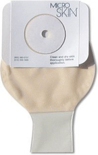 Colostomy Pouch One-Piece System 9 Inch Length 1-1/2 Inch Stoma Drainable Trim To Fit 41300 Box/10