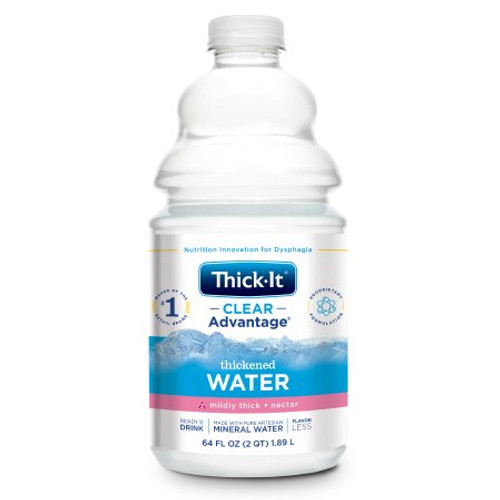 Thickened Water Thick-It Clear Advantage 64 oz. Bottle Unflavored Ready to Use Nectar Consistency B450-A5044 Case/4