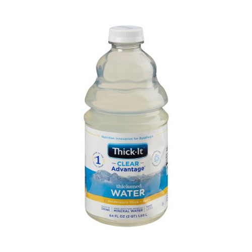 Thickened Water Thick-It Clear Advantage 64 oz. Bottle Unflavored Ready to Use Honey Consistency B452-A5044 Case/4