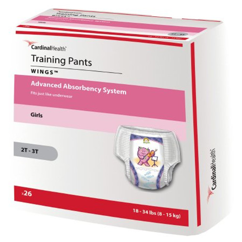 Female Youth Training Pants Curity Pull On with Tear Away Seams Medium Disposable Heavy Absorbency 70063GA