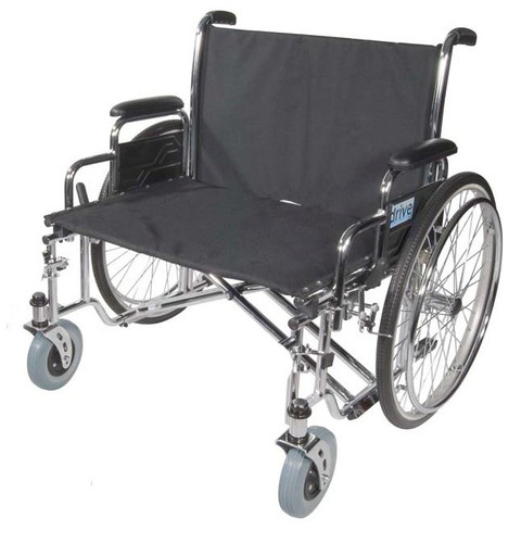 Bariatric Wheelchair drive Sentra EC Full Length Arm Removable Padded Arm Style Black Upholstery 26 Inch Seat Width 700 lbs. Weight Capacity STD26ECDFA Each/1