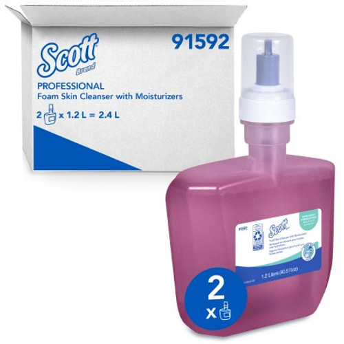 Soap Scott Pro Foaming 1 200 mL Dispenser Refill Bottle Floral Scent 91592 Case/2