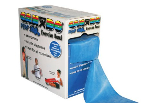 Exercise Resistance Band CanDo Perf 100 Blue 5 Inch X 100 Yard Heavy Resistance 10-5194 Each/1