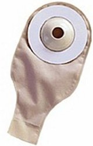 Ileostomy/Colostomy Pouch UltraLite One-Piece System 9 Inch Length 3/4 Inch Stoma Drainable Shallow Convex Pre-Cut 55237 Box/10