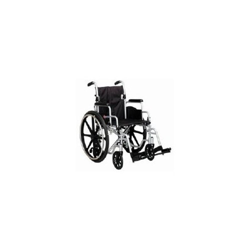 Transport Wheelchair 250 lbs. Weight Capacity Desk Length / Flip Back / Padded Arm Black Upholstery L405AMDIMU Each/1