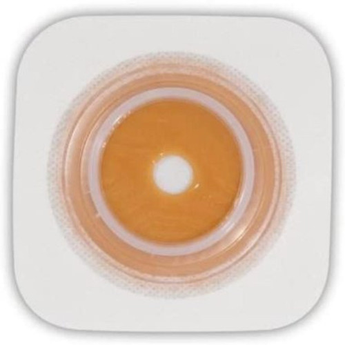 Colostomy Barrier Sur-Fit Natura Trim to Fit Standard Wear Stomahesive White Tape 1-1/2 Inch Flange Sur-Fit Natura Hydrocolloid Up to 7/8 Inch Stoma 125258 Box/10