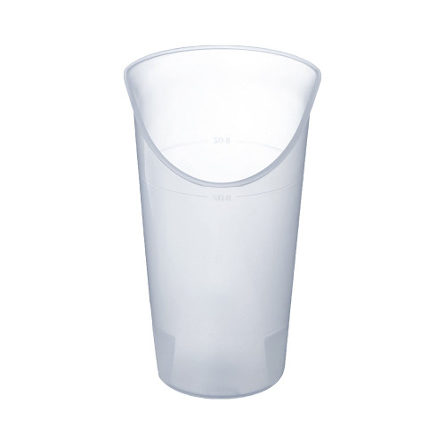 ADL Dysphagia Cup Nosey Cup 8 oz. Clear Plastic Reusable 745930014 Each/1