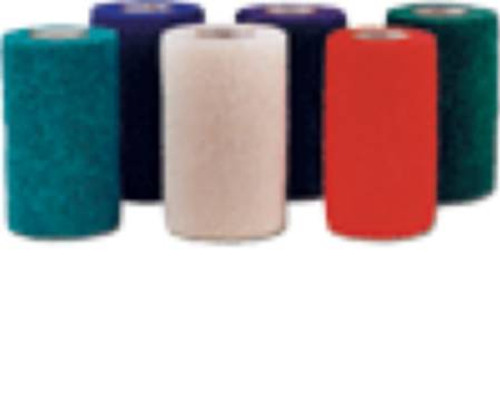 Cohesive Bandage Co-FlexMed 1-1/2 Inch X 5 Yard 16 lbs. Tensile Strength Self-adherent Closure Teal / Blue / White / Purple / Red / Green NonSterile 7150RB Case/48