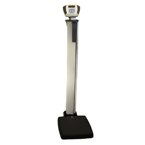 Column Scale with Height Rod Health O Meter Digital Display 600 lb/ 272 kg Capacity Gray AC Adapter / Battery Operated ELEVATE-C Each/1