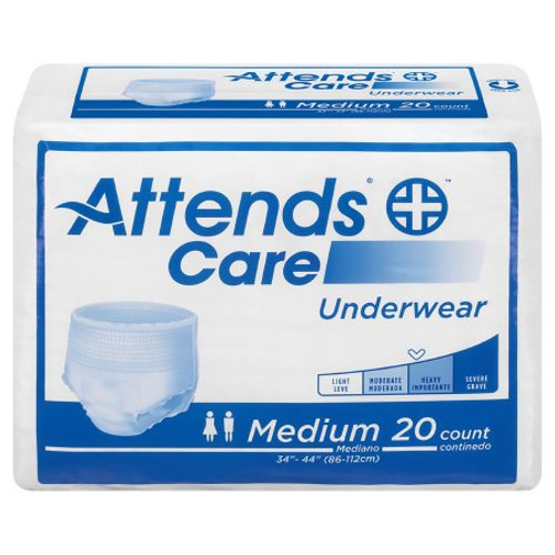 Unisex Adult Absorbent Underwear Attends Care Pull On with Tear Away Seams Regular Disposable Moderate Absorbency APV20