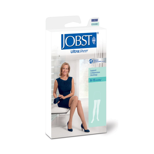 Compression Stocking JOBST Ultrasheer Thigh High Small Silky Beige Closed Toe 117221 Pair/1