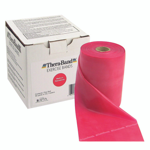 Exercise Resistance Band TheraBand Red 5 Inch X 50 Yard Light Resistance 10-1007 Each/1