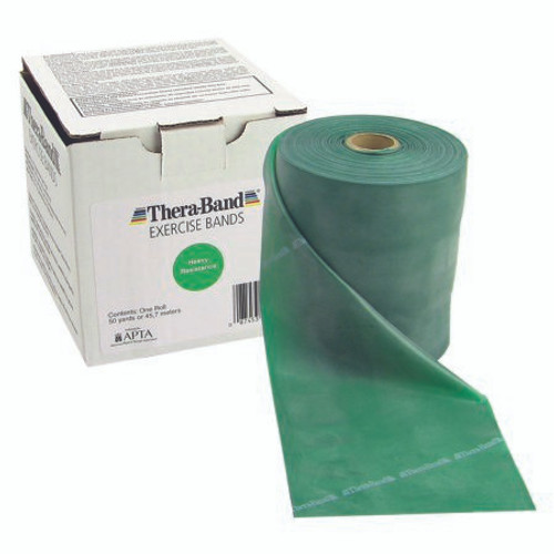 Exercise Resistance Band TheraBand Green 5 Inch X 50 Yard Medium Resistance 10-1008 Each/1