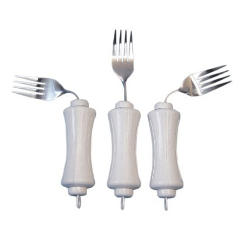 Fork UBend-It Built Up Handle White Stainless Steel 61-0014 Each/1