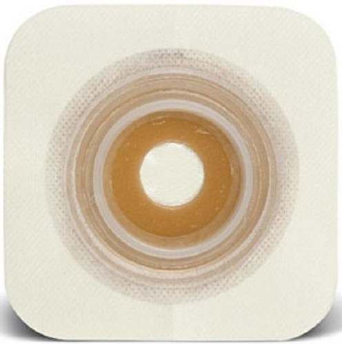 Ostomy Barrier Sur-Fit Natura Moldable Durahesive Hydrocolloid Adhesive 45 mm Flange SUR-FIT Natura System Acrylic Collar 1/2 to 7/8 Inch Opening Small 413417 Box/10