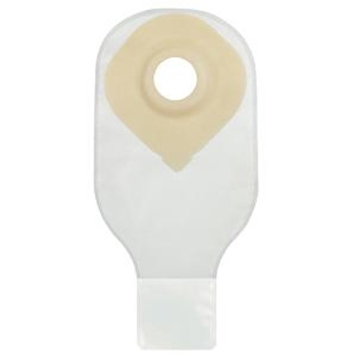 Ostomy Pouch Securi-T One-Piece System 12 Inch Length 7/8 Inch Stoma Drainable Convex Pre-Cut 7612228 Box/10