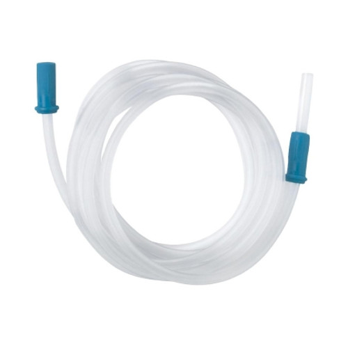 Suction Connector Tubing 6 Foot Length 0.188 Inch I.D. Sterile Female Connector Clear Bubble OT Surface PVC DYND50240
