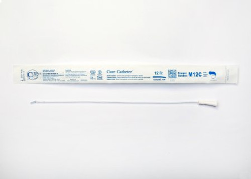 Urethral Catheter Cure Catheter Coude Tip Uncoated PVC 12 Fr. 16 Inch M12C