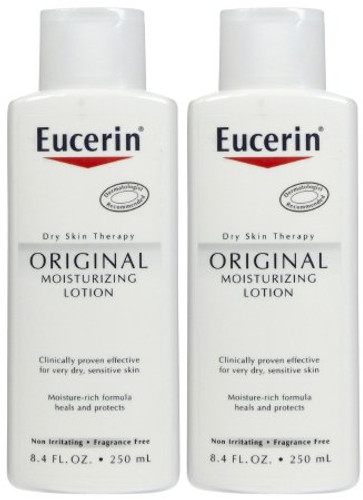 Hand and Body Moisturizer Eucerin Original 16.9 oz. Pump Bottle Unscented Lotion 072140110208