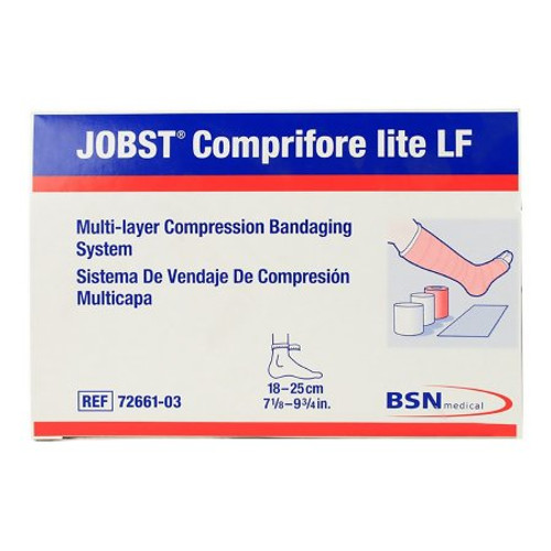 4 Layer Compression Bandage System JOBST Comprifore 7 to 10 Inch 40 mmHg No Closure Tan / White NonSterile 7266100 Kit/1