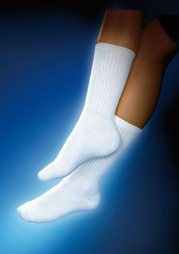 Compression Socks JOBST for Men Classic Knee High Medium White Closed Toe 110332 Pair/1